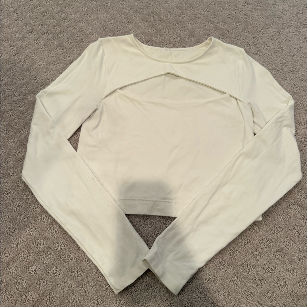 White Long Sleeve Women's Top
